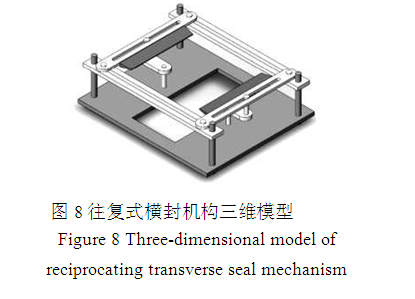 往复式横封机构三维模型图