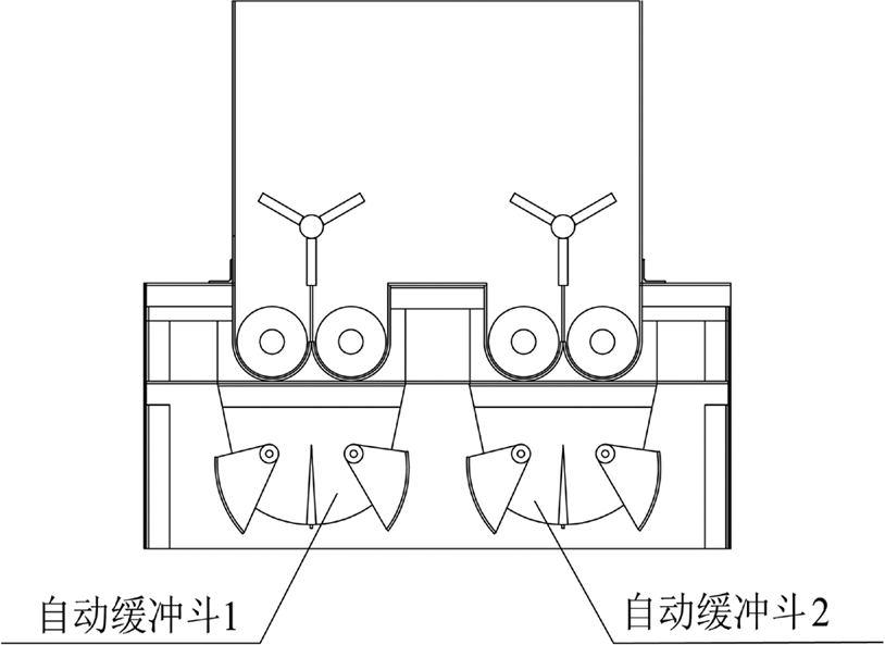 两自动缓冲斗的双开状态图