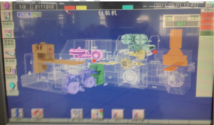 包装机新控制系统效果图
