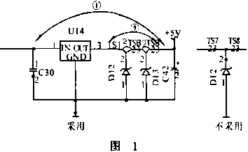 齐纳二极管处布线连接图