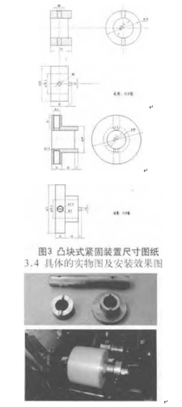 包装机凸块式紧固装置商品及安裝设计效果图