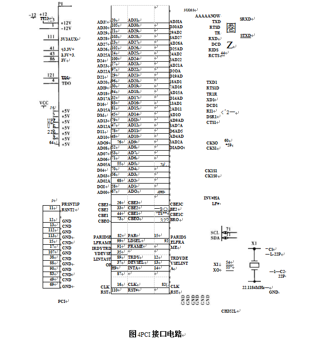 PCI接口电路图