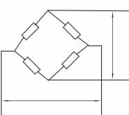 电阻应变式称重传感器测量电路示意图