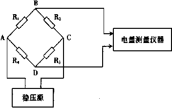 电阻应变片测量电路图