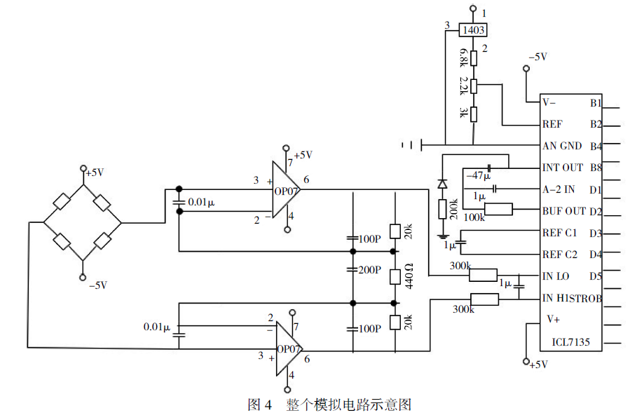 整个模拟电路示意图