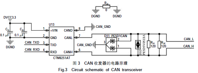 CAN收发器的电路原理图