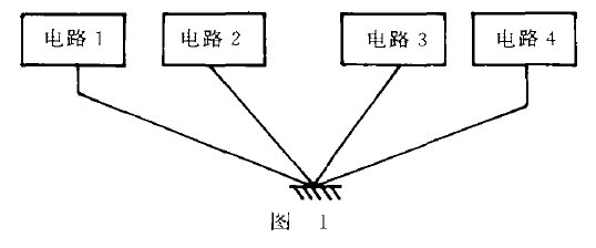 单点接地图