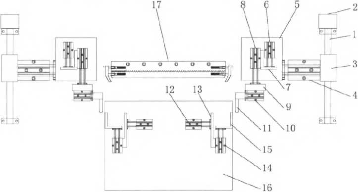 编织袋袋口折叠机构结构图