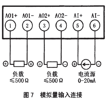 模拟量输入连接图