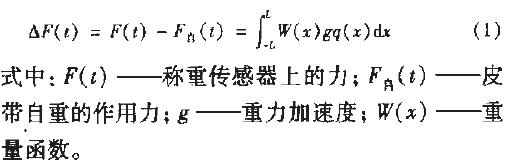 皮带秤计量误差公式图