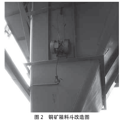 铜矿箱料斗改造图