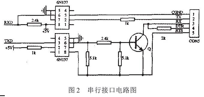 称重传感器串行接口电路图