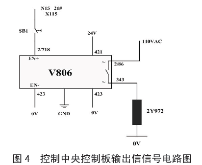 包装机控制中央控制板输出信号电路图