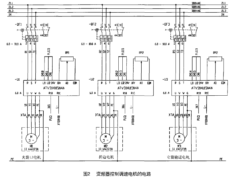 全自动包装机变频器电路图