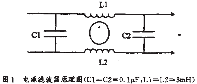 电源滤波器原理图