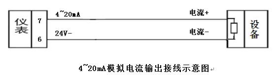 电子称重变送器电流输出口接线原理图