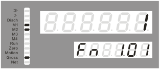数字重量变送器主显示待编辑参数值图