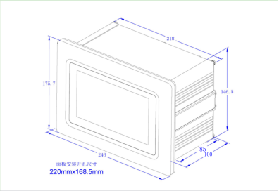 触屏自动定量包装秤仪表